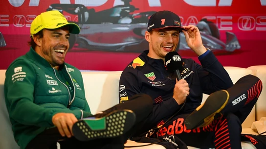 Fernando Alonso y Max Verstappen Fernando Alonso y Max Verstappen