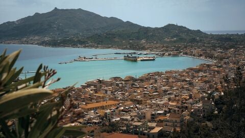 Costa de la isla de Zante (o Zakynthos)