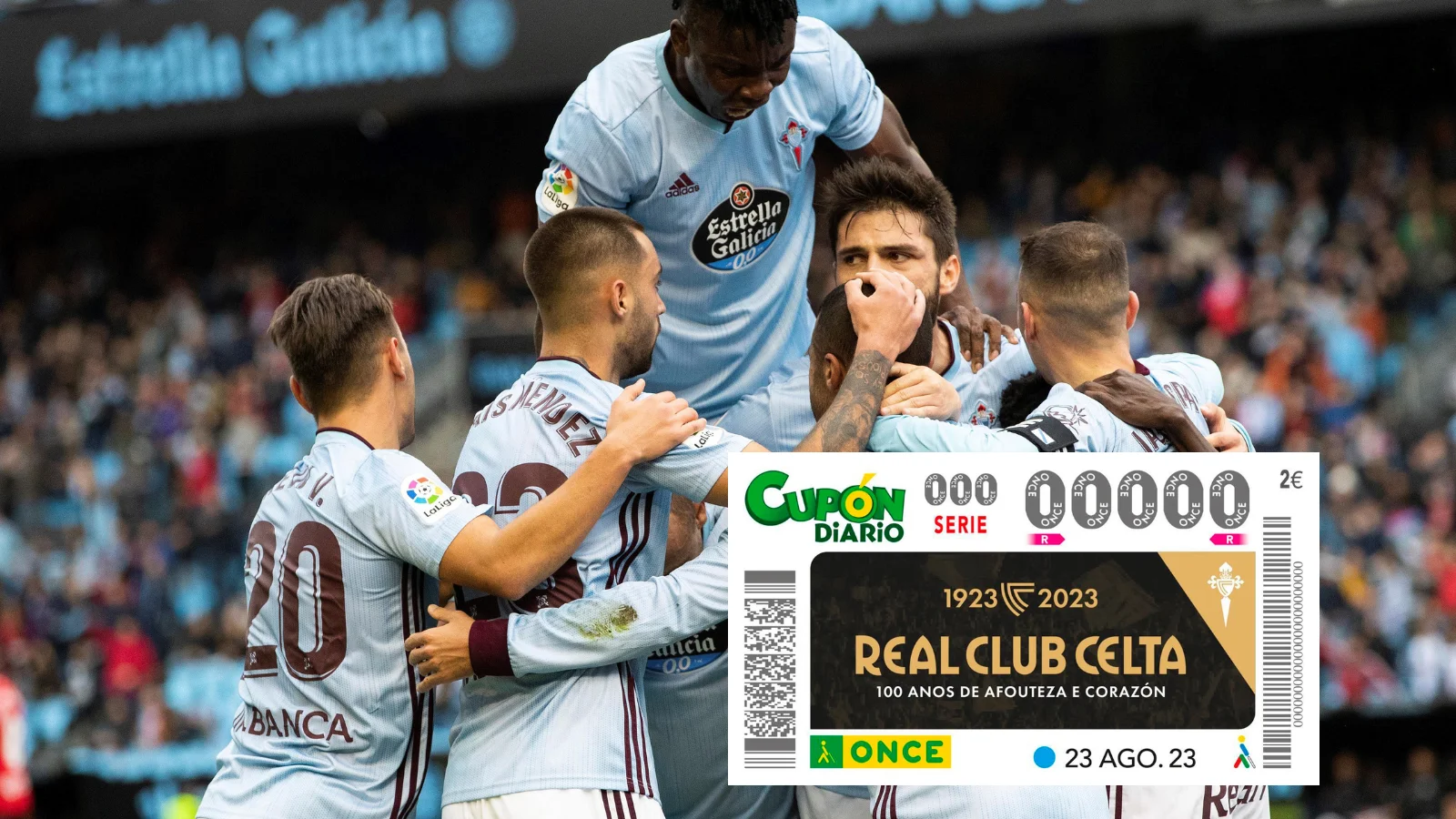 El Cupón Diario de la ONCE, especial por el aniversario del RC Celta de Vigo