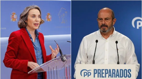 A la izquierda, Cuca Gamarra; a la derecha, Pedro Rollán A la izquierda, Cuca Gamarra; a la derecha, Pedro Rollán