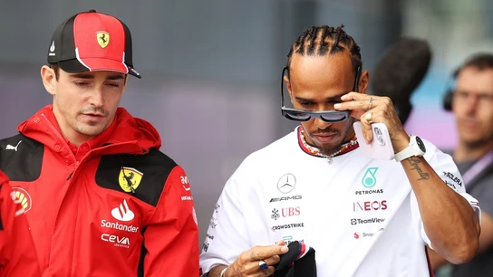 Lewis Hamilton y Charles Leclerc Lewis Hamilton y Charles Leclerc