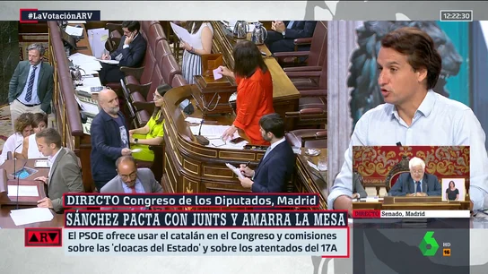 Orriols, tras la votación de la Mesa del Congreso: "Junts empieza a jugar a ser parte de la aritmética parlamentaria" Orriols, tras la votación de la Mesa del Congreso: "Junts empieza a jugar a ser parte de la aritmética parlamentaria"