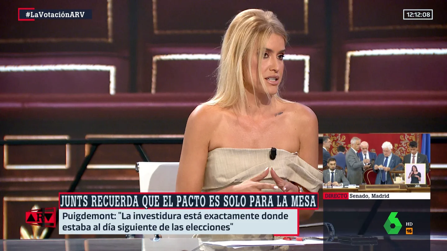 Afra Blanco, en Al Rojo Vivo. Afra Blanco: "Feijóo se ha desmarcado de la opción de presidir España"