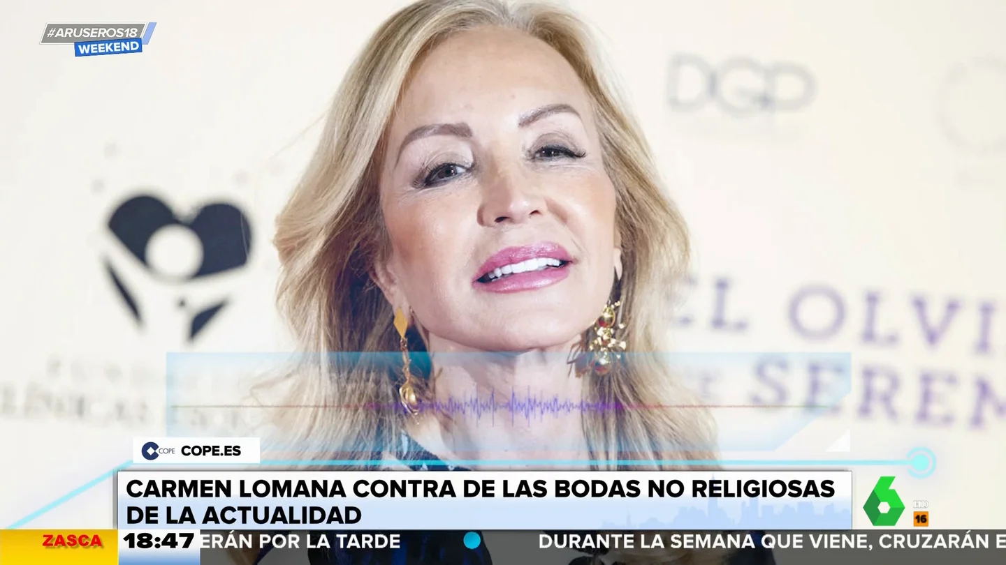 Carmen Lomana carga contra las bodas no religiosas: "Me parece lo más vulgar, hortera y fuera de lugar" Carmen Lomana carga contra las bodas no religiosas: "Me parece lo más vulgar, hortera y fuera de lugar"