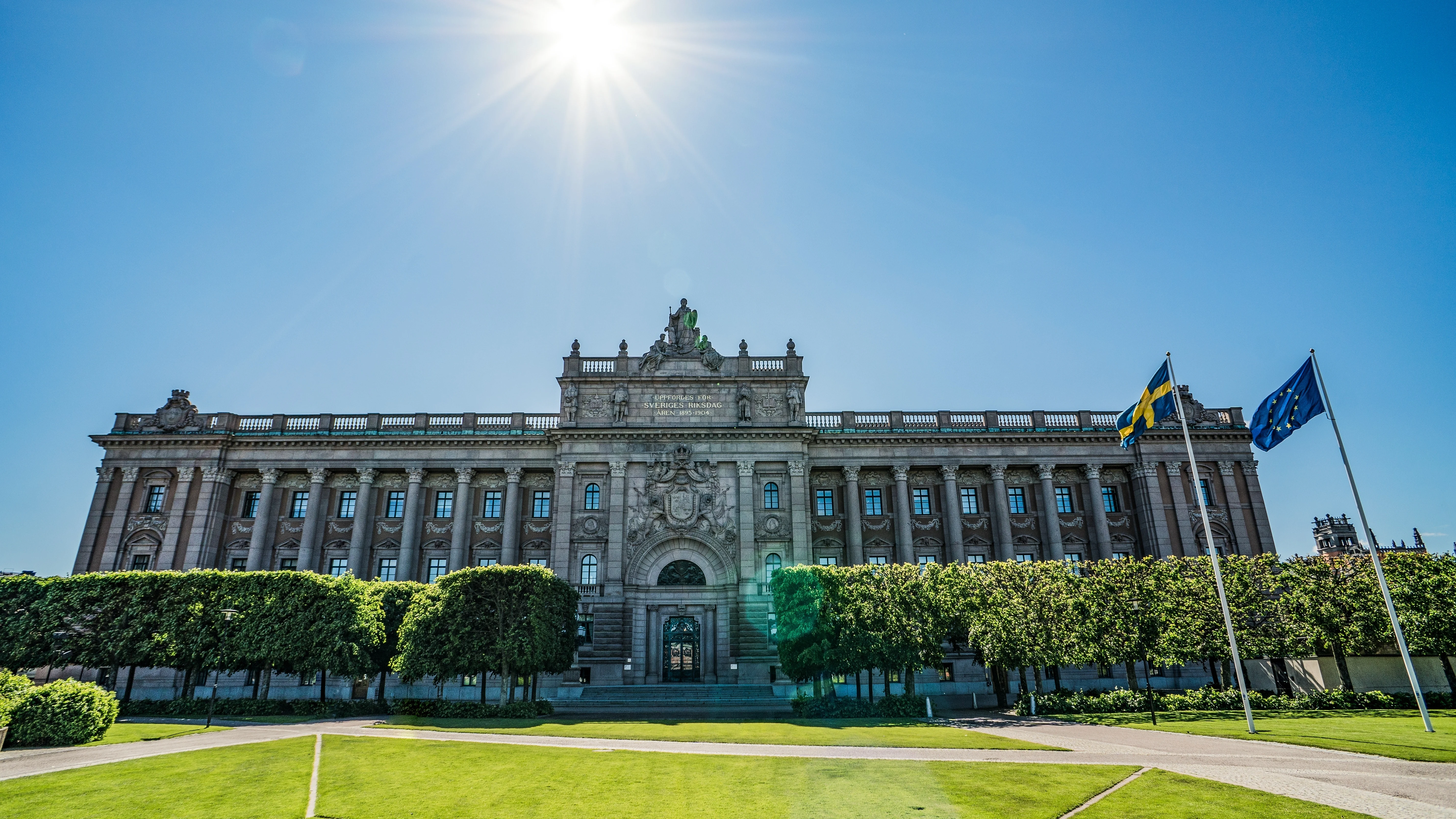 El Palacio del Parlamento de Suecia (Riksdag)