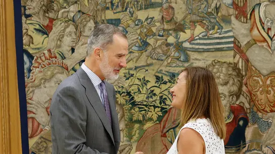 La nueva presidenta del Congreso, la socialista Francina Armengol, reunida con el rey Felipe VI. La nueva presidenta del Congreso, la socialista Francina Armengol, reunida con el rey Felipe VI.