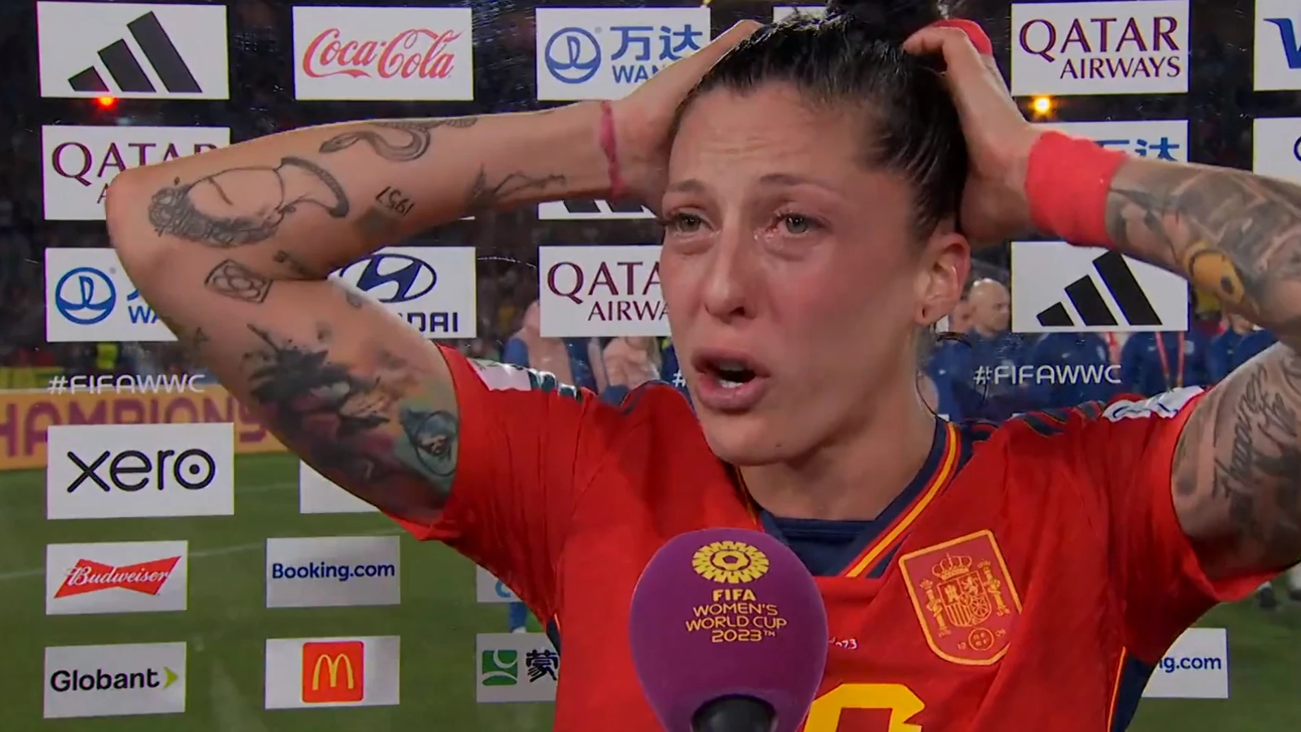 Somos campeonas del p*** mundo!", Jenni Hermoso, entre lágrimas tras la  victoria de España