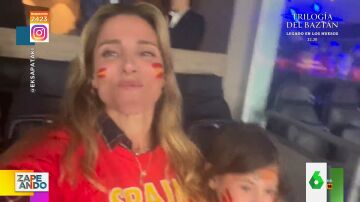 Así celebró Elsa Pataky en el estadio la victoria de España en el Mundial femenino