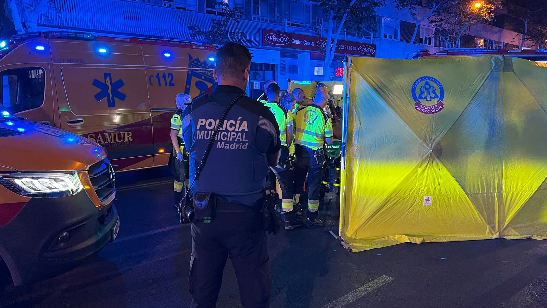 Herido grave un joven tras ser atropellado por una furgoneta en la calle Orense de Madrid