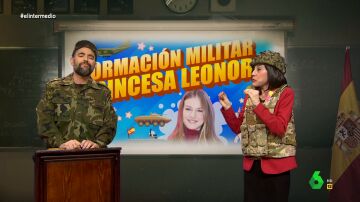 'Margarita Robles' revisa el plan de entrenamiento militar de la princesa Leonor: "Pónganle un mueble bar por si la visita Victoria Federica"