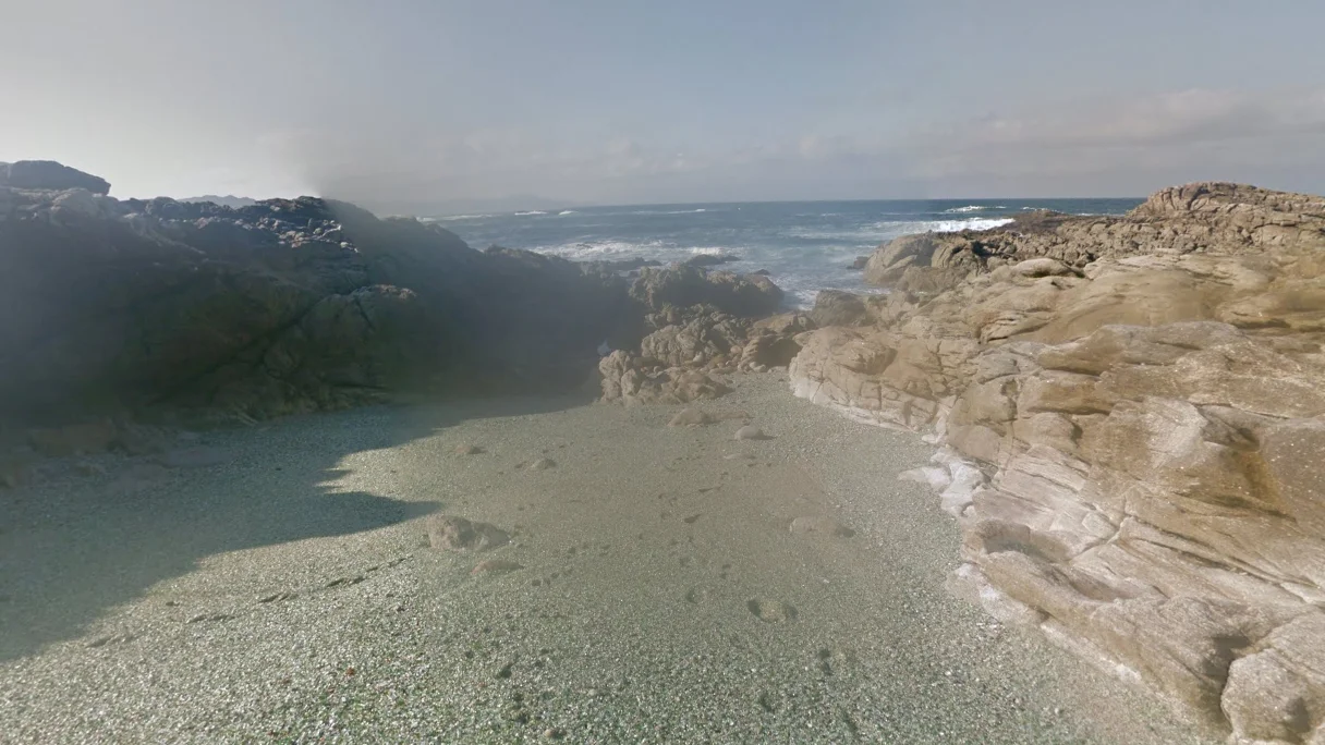 Playa de los Cristales en Galicia Playa de los Cristales en Galicia