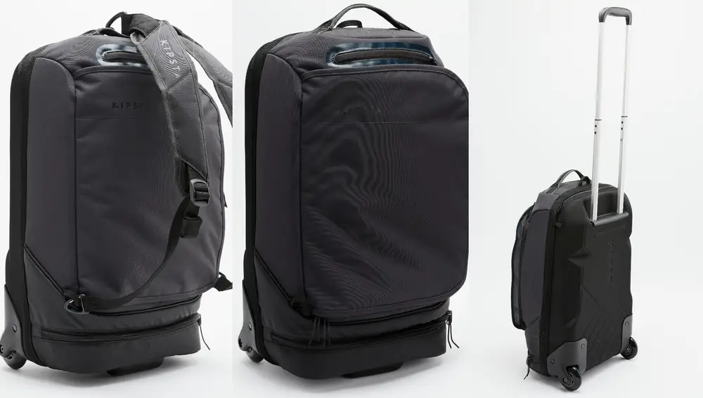 La maleta de Decathlon que se hace mochila para viajar sin pagar más por el  equipaje de mano