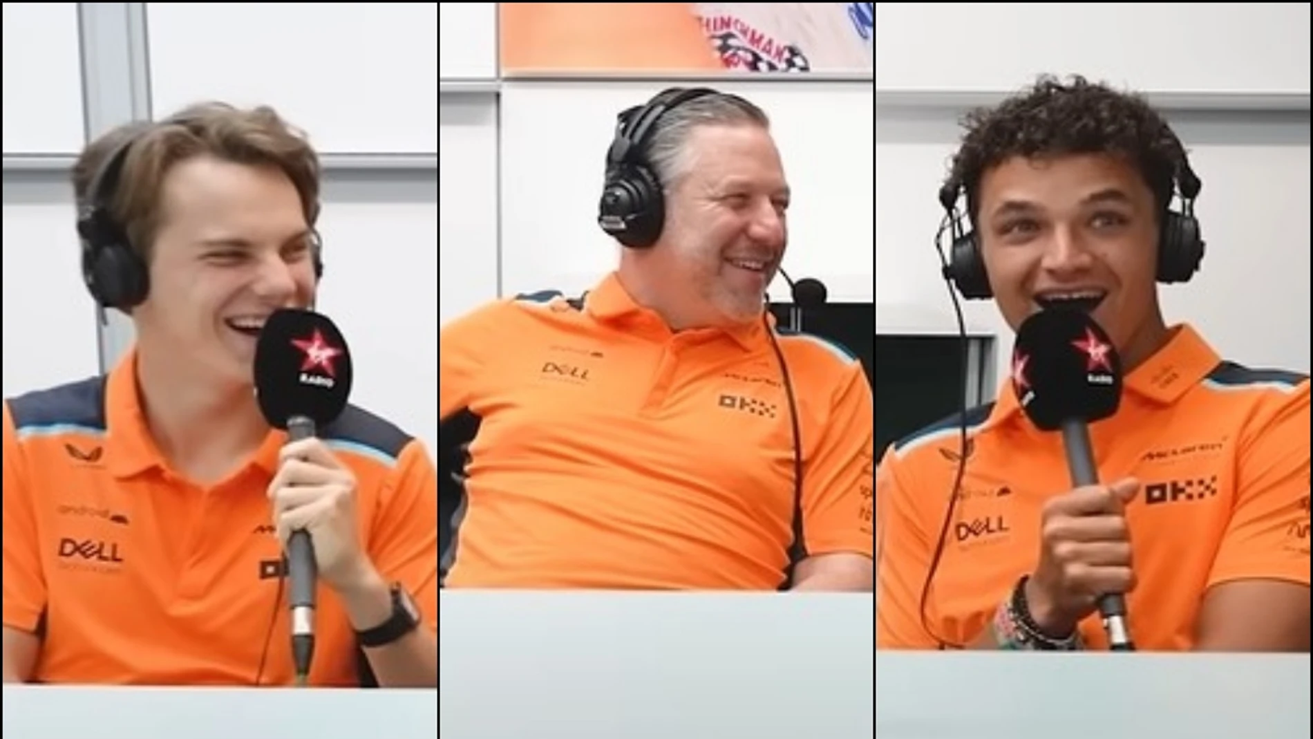 La reacción de los pilotos de McLaren a la broma de su jefe sobre Alonso y Stroll