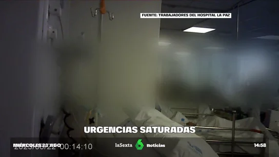 "He estado dos días en un sofá hasta que me dieron una cama y pegada al paciente de al lado": las urgencias del Hospital de La Paz están desbordadas "He estado dos días en un sofá hasta que me dieron una cama y pegada al paciente de al lado": las urgencias del Hospital de La Paz están desbordadas