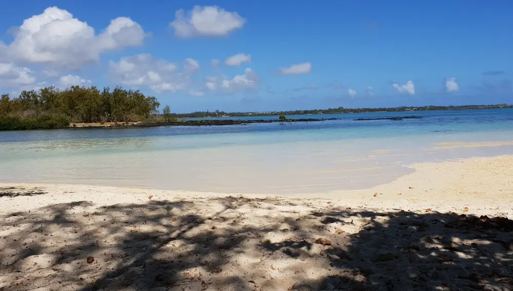 Playa en isla Mauricio
