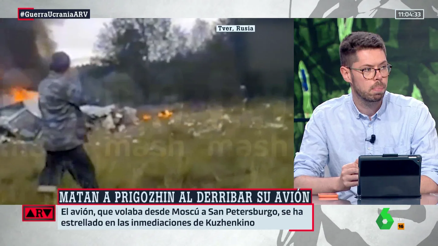 Alarcón analiza la posición de Wagner tras la muerte de Prigozhin: "Unos piden venganza y otros quieren salir por patas" Alarcón analiza la posición de Wagner tras la muerte de Prigozhin: "Unos piden venganza y otros quieren salir por patas"
