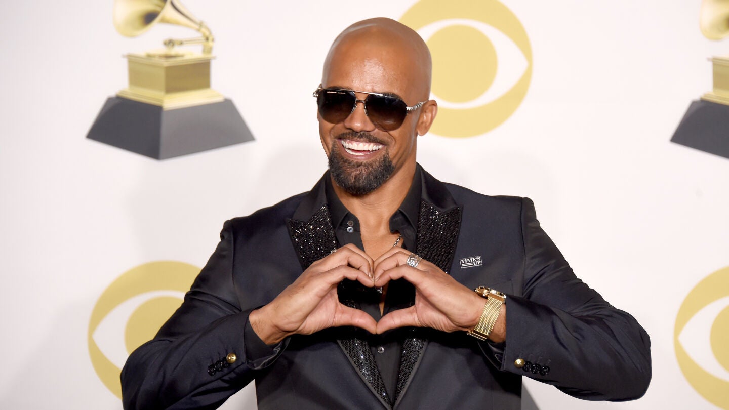 Shemar Moore (Derek Morgan, en 'Mentes criminales') durante los Premios Grammy de 2018