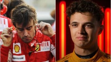 Fernando Alonso y Lando Norris