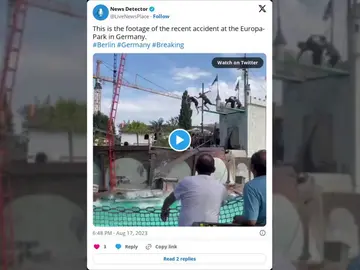 Colapsa una atracción del parque temático más grande de Alemania durante un espectáculo Colapsa una atracción del parque temático más grande de Alemania durante un espectáculo
