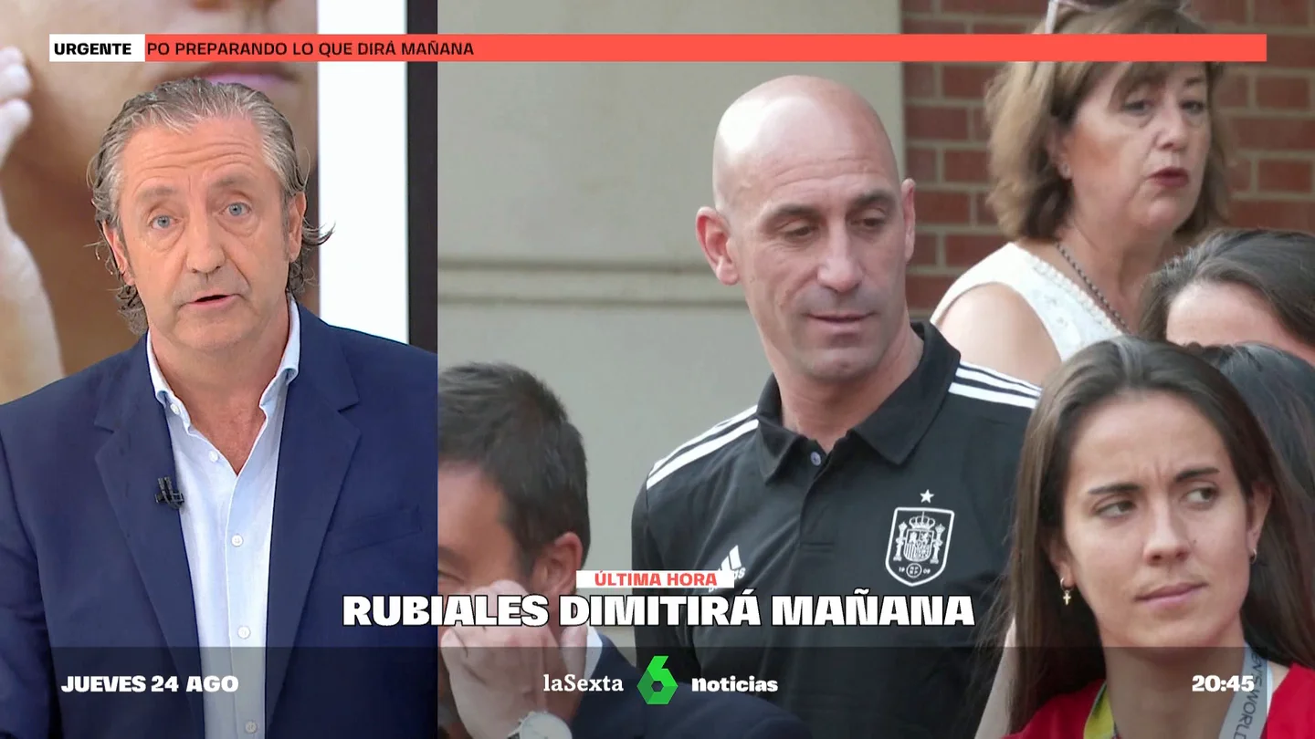 Josep Pedrerol, en el plató de laSexta Noticias. Josep Pedrerol