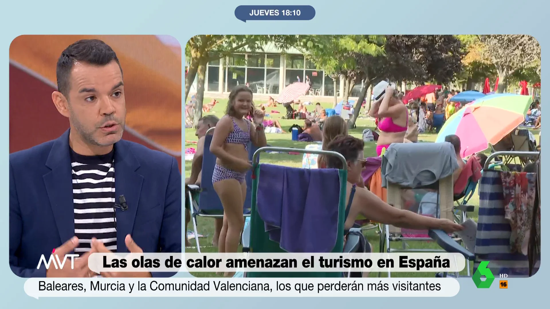 José María Camarero advierte sobre la caída del turismo por las "olas de calor, la falta de agua y los incendios"