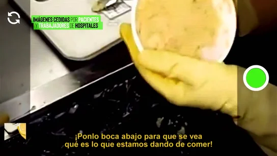 Las indignantes imágenes de la comida de los hospitales: "Que se vea lo que estamos dando de comer" Las indignantes imágenes de la comida de los hospitales: "Que se vea lo que estamos dando de comer"