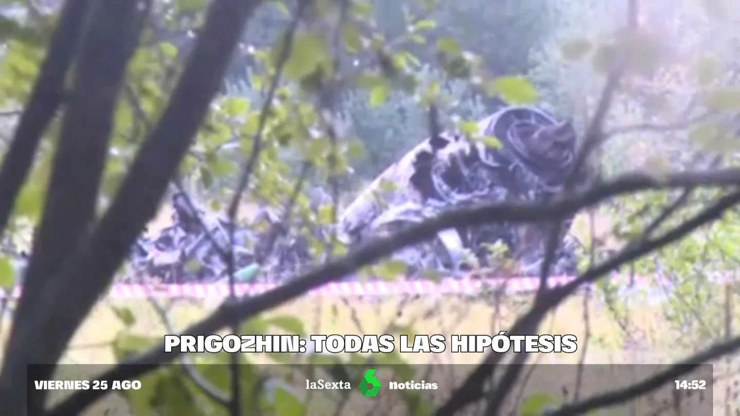Explosión en la sección de cola, la hipótesis del accidente de Prigozhin que más fuerza coge Explosión en la sección de cola, la hipótesis del accidente de Prigozhin que más fuerza coge