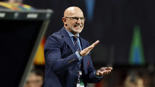 Luis de la Fuente, en un partido Luis de la Fuente, en un partido