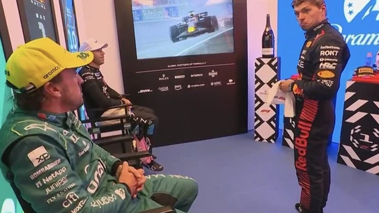 Max Verstappen alucina con la salida de Fernando Alonso Max Verstappen alucina con la salida de Fernando Alonso