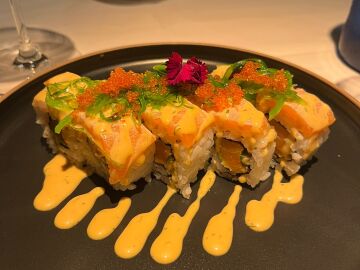 Plato del restaurante asiático Ginza en Madrid