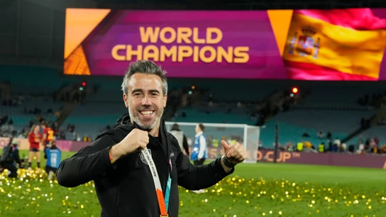 Jorge Vilda, tras la victoria de España en el Mundial de fútbol femenino Jorge Vilda, tras la victoria de España en el Mundial de fútbol femenino
