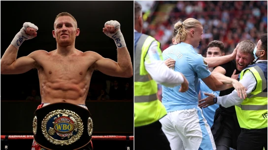 El espontáneo que besó a Haaland es campeón del mundo de boxeo y apasionado del Manchester City El espontáneo que besó a Haaland es campeón del mundo de boxeo y apasionado del Manchester City