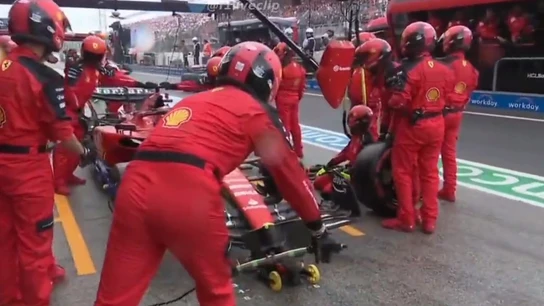Parada de Charles Leclerc Parada de Charles Leclerc