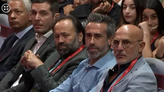 Jorge Vilda, junto al seleccionador del combinado masculino, Luis de la Fuente Jorge Vilda, junto al seleccionador del combinado masculino, Luis de la Fuente