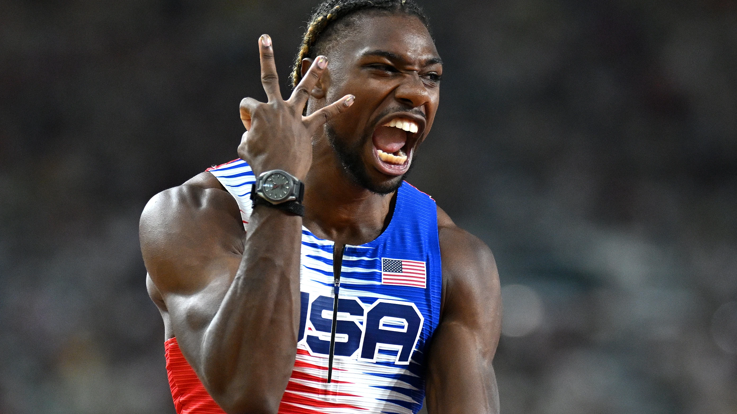 Noah Lyles, el próximo Bolt, enfurece a las estrellas de la NBA: "¿Campeones del mundo de qué?"