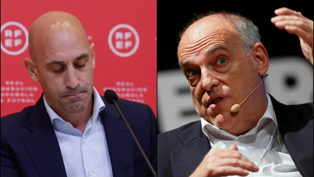 Luis Rubiales y Javier Tebas