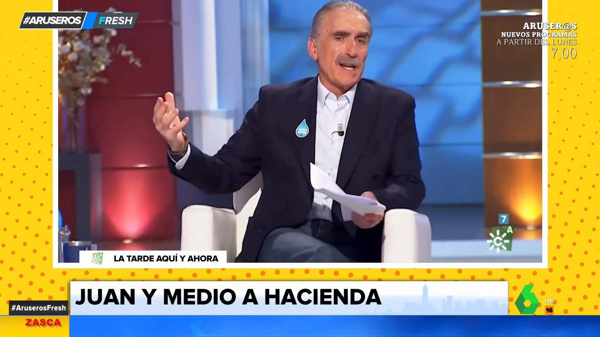 El divertido chiste de Juan y Medio sobre Hacienda que despierta las risas de los aruser@s