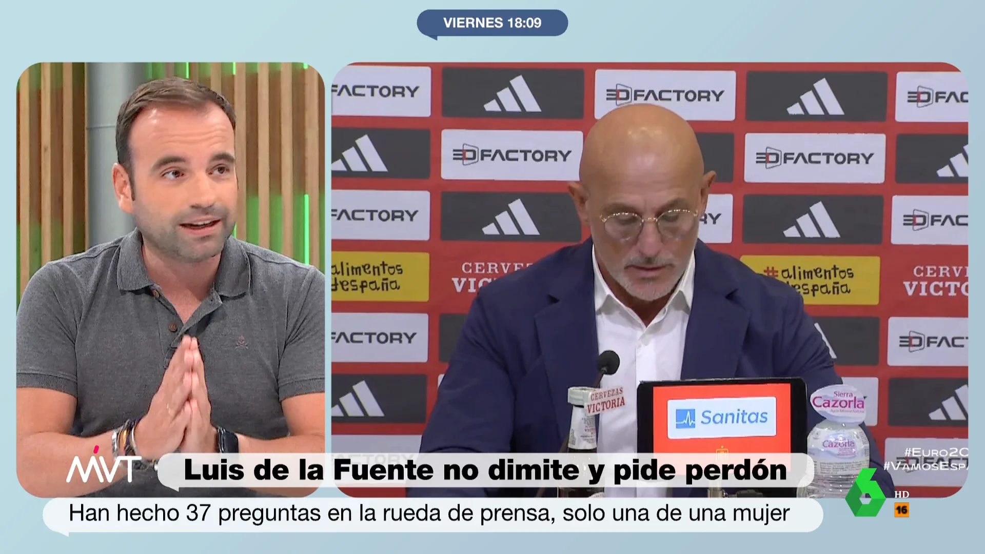 Julio Suárez sobre las disculpas de Luis de la Fuente: "Yo sí me he creído el mensaje"