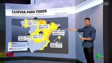 Llega una DANA a España con avisos por lluvias y tormentas.