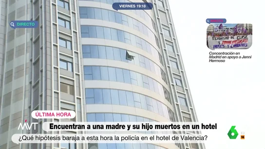Hallan a una madre y su hijo en un hotel de Valencia Hallan a una madre y su hijo en un hotel de Valencia