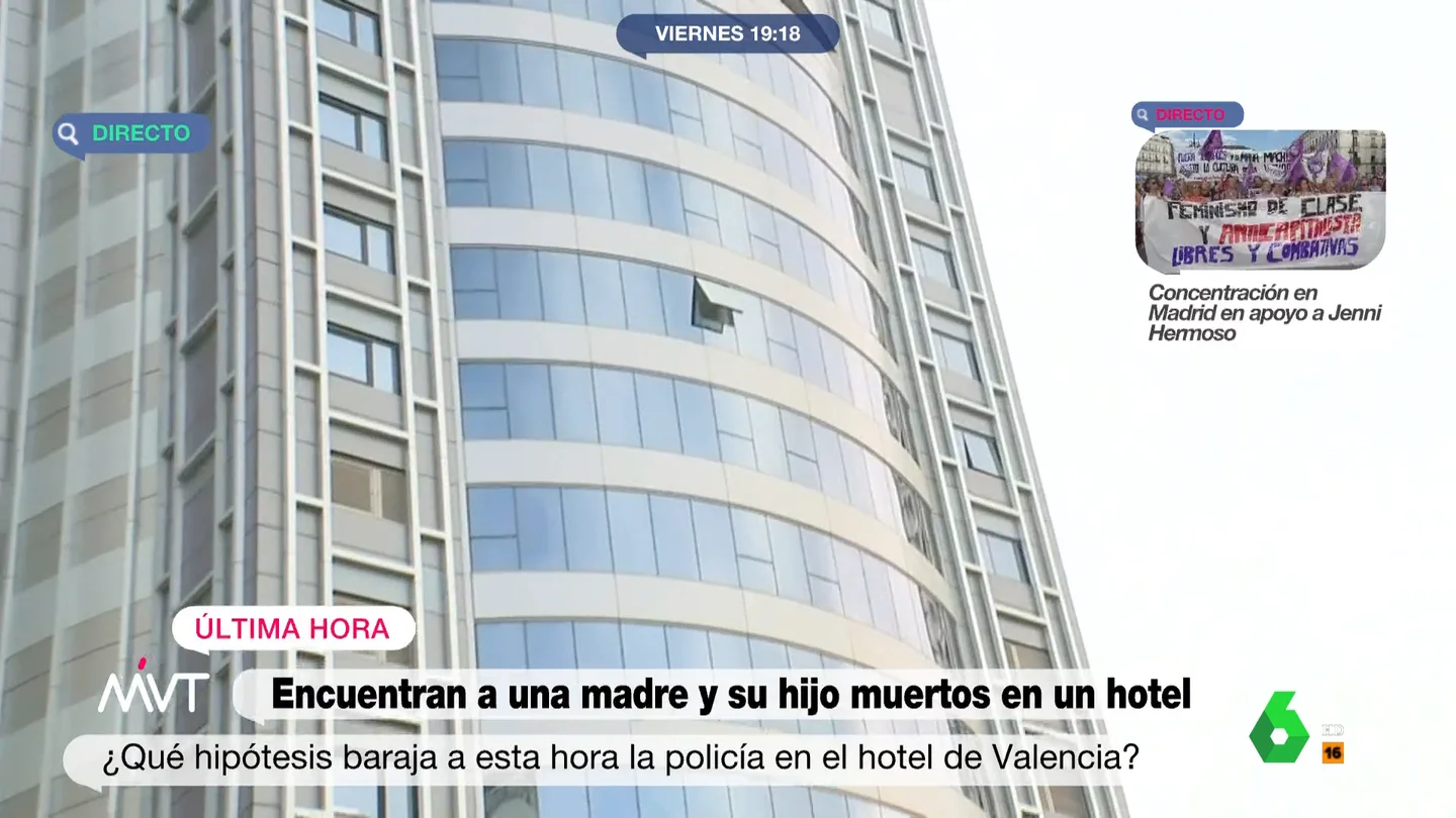 Hallan a una madre y su hijo en un hotel de Valencia Hallan a una madre y su hijo en un hotel de Valencia