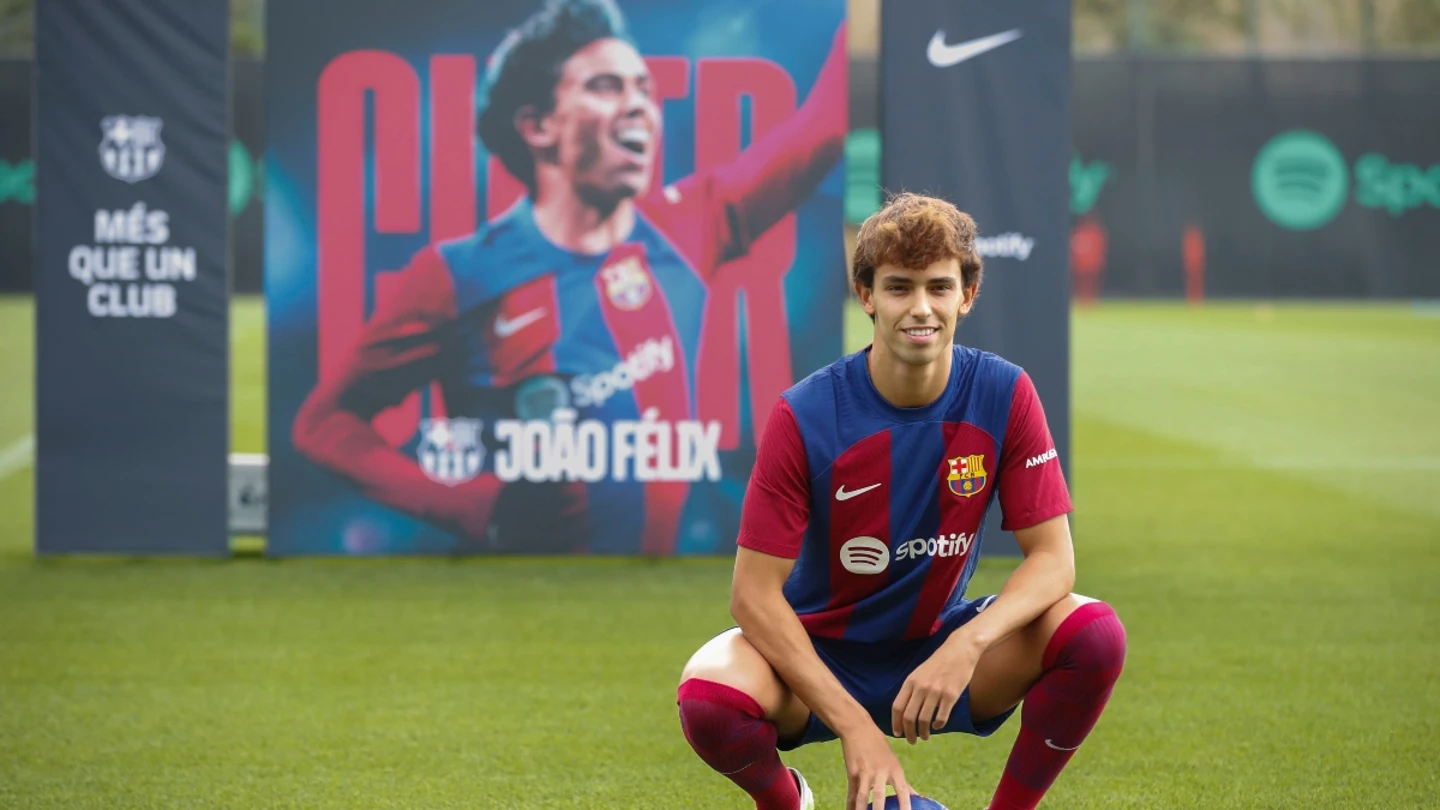 Joao Félix, con la camiseta del Barça Joao Félix, con la camiseta del Barça