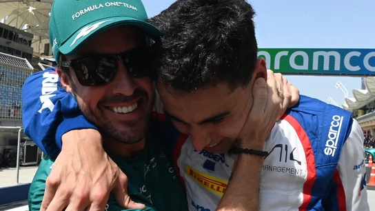Alonso, con Bortoleto Alonso, con Bortoleto