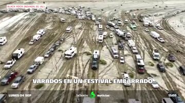 Decenas de miles de festivaleros atrapados en el desierto de Nevada