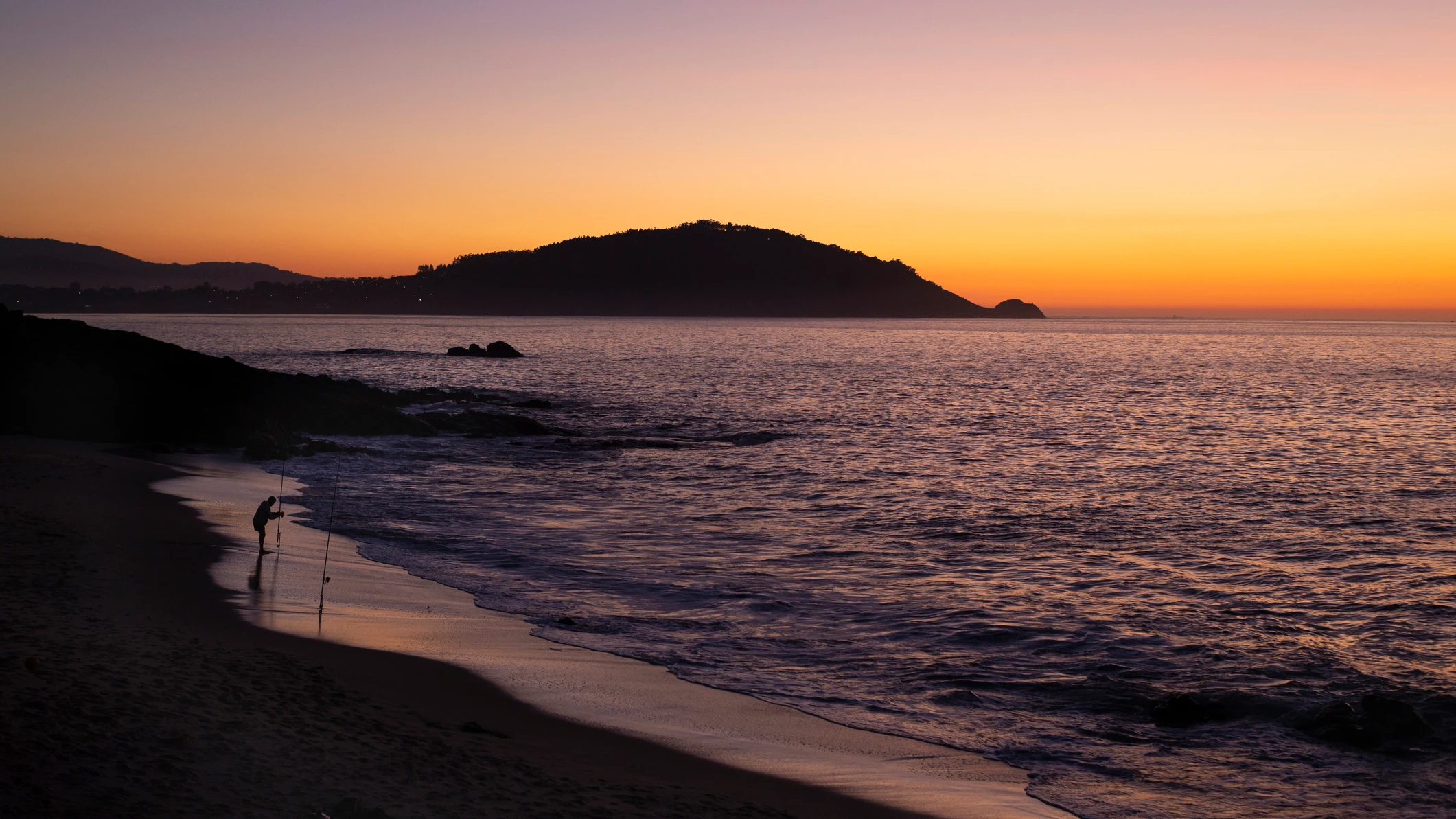 Playa de Forti&ntilde;&oacute;n, en Vigo (Galicia)