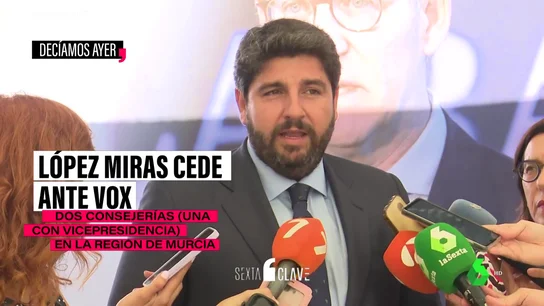 El PP cede con Vox en Murcia y evita la repetición electoral El PP cede con Vox en Murcia y evita la repetición electoral