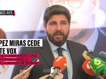 El PP cede con Vox en Murcia y evita la repetición electoral
