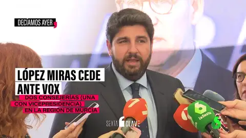 El PP cede con Vox en Murcia y evita la repetición electoral