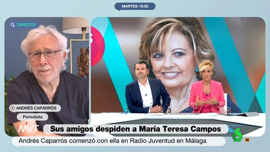 Andrés Caparrós defiende a María Teresa Campos de quienes denostaban su forma de hacer periodismo: "Era una injusticia y una estupidez" Andrés Caparrós defiende a María Teresa Campos de quienes denostaban su forma de hacer periodismo: "Era una injusticia y una estupidez"