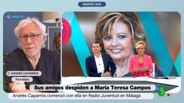 Andrés Caparrós defiende a María Teresa Campos de quienes denostaban su forma de hacer periodismo: "Era una injusticia y una estupidez"
